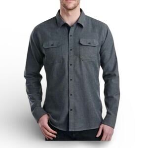 Kuhl Men's Descendr Gray Flannel Long Sleeve Shirt
- Large